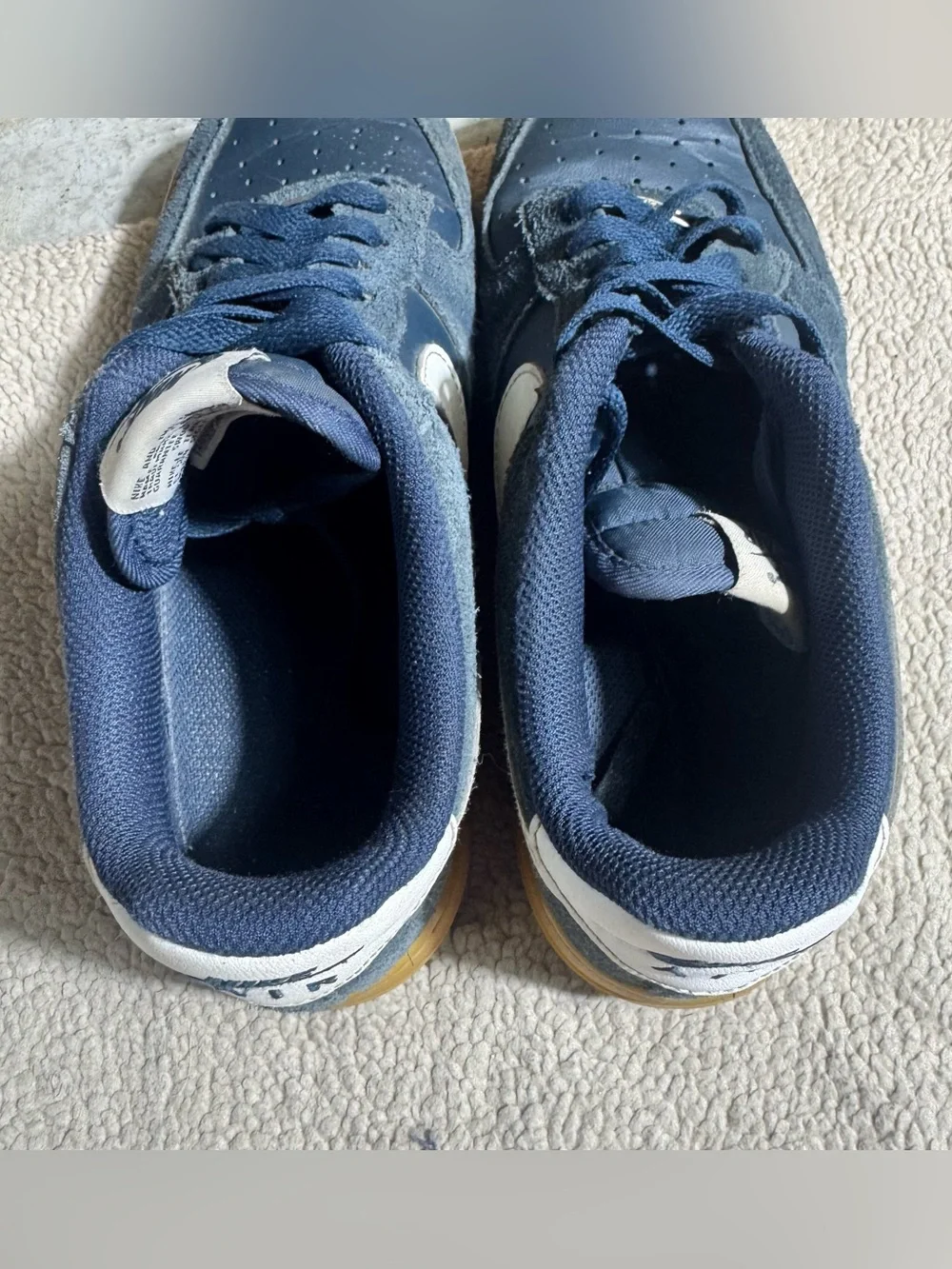 Nike Air Force 1 Shoes Mens 9.5 07 LV8 Armory Navy Summit White Lace Up Sneakers